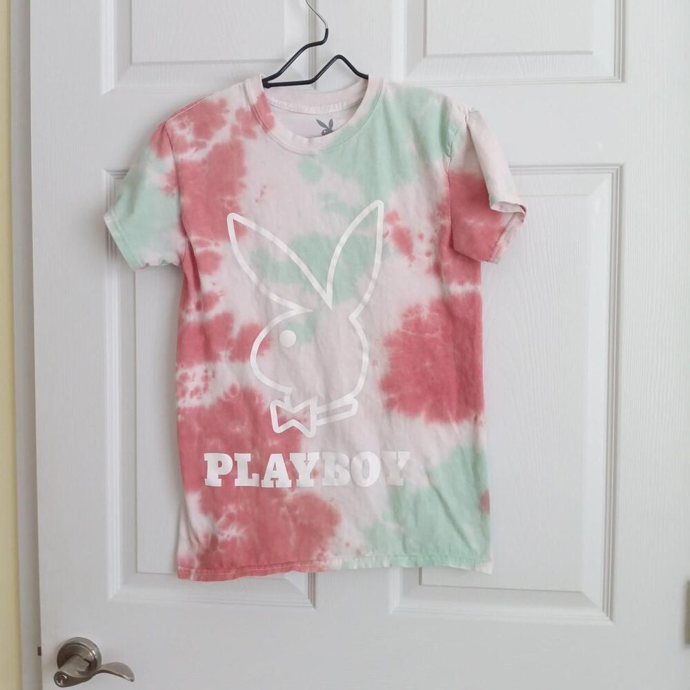 Playboy Women's Tie-Dye Graphic T-shirt Small